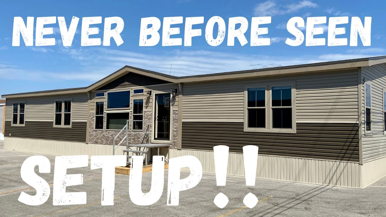 The setup on this NEW home is SWEET! Wait until you see the "utility" room! Mobile Home Masters Tour