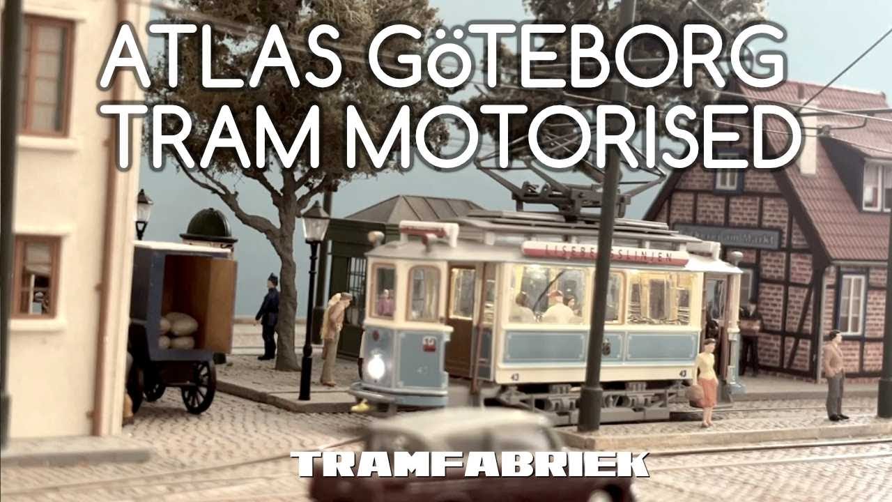 H0m Atlas G&ouml;teborg ASEA tram with motorised chassis and light