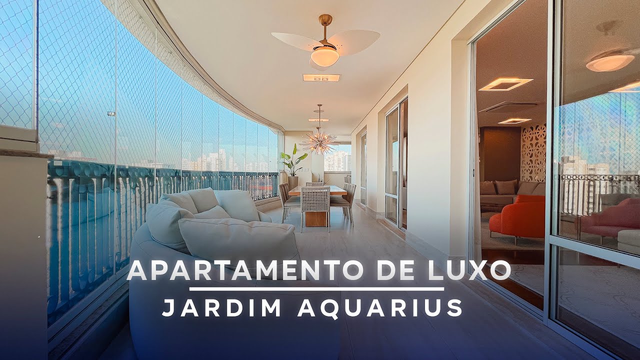 APARTAMENTO DE LUXO À VENDA COM 4 SUÍTES E VISTA PERMANENTE EM JARDIM AQUARIUS - SÃO JOSÉ DOS CAMPOS