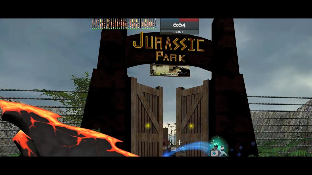 Team Fortress 2 - Zombie Escape Mod Full Gameplay - ZE JURASSICPARK V2 FW FIX TF2 - 7/10/25