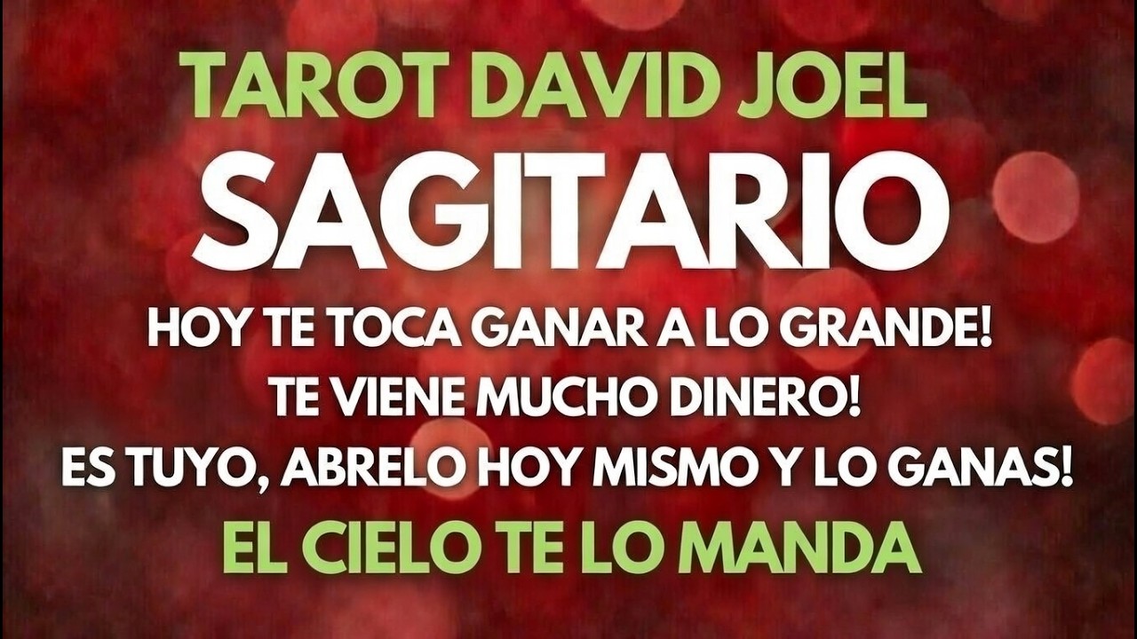 SAGITARIO, HOY TE TOCA GANAR EL PREMIO GRANDE, TE VIENE MUCHO DINERO! SOLO CREELO Y TEN FE