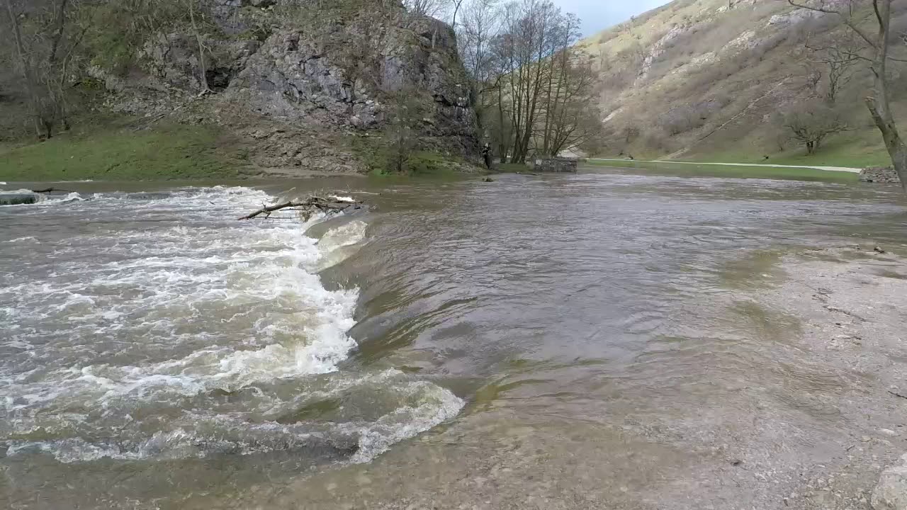 Dovedale Stepping Stones Flooded