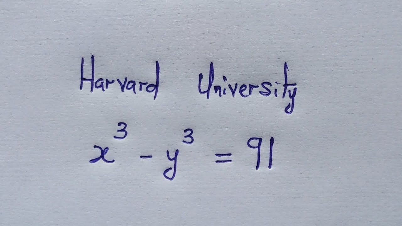Harvard University Entrance Exam Question | Can you solve ? 