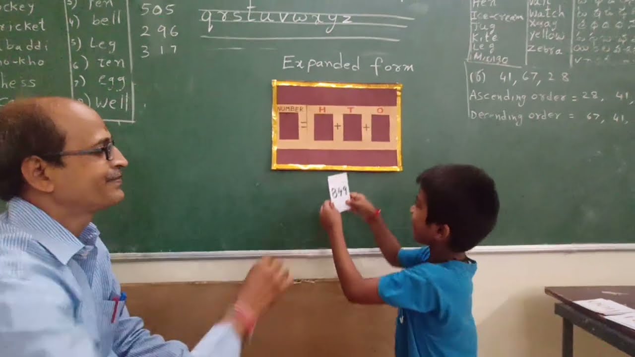 2nd class.mathematics.   Expanded form activity.