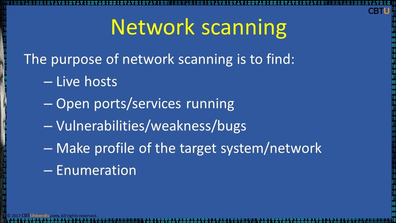 3.1 Introduction to Network scanning