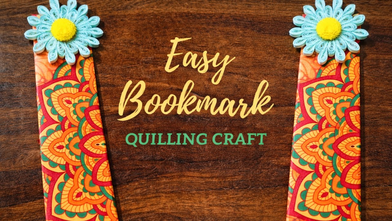 How To Make Beautiful Bookmarks Using Paper Art Quilling | Bookmark for Beginners 