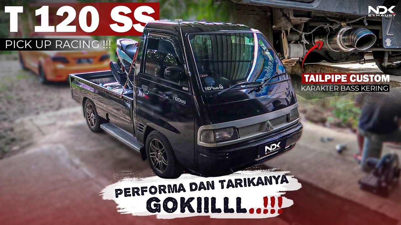 MITSUBISHI T 120 ss GANTI RESONATOR & TAILPIPE BASS KERING by NDK EXHAUST