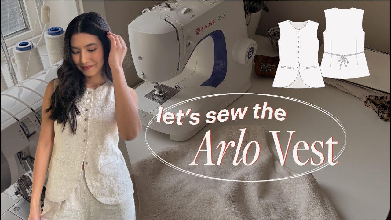 Arlo Vest Sewing Tutorial | Reformation & DISSH Inspired Vest Sewalong