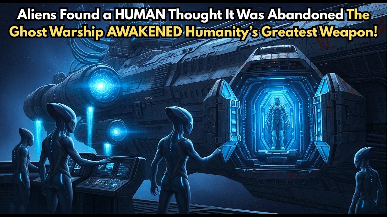 Aliens Found a HUMAN Thought It Was Abandoned The Ghost Warship AWAKENED Humanity’s Greatest Weapon!
