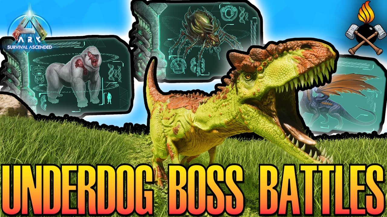Allosaurus vs. The Island Bosses! [Underdog Boss Battles!]