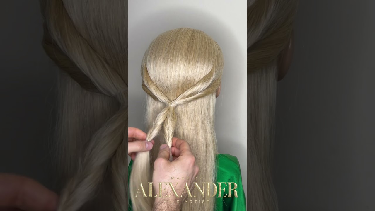 HAIRSTYLING LONGHAIR UPDO TUTORIAL BRIDAL LOW BUN UPDO BRAIDED BUN 
