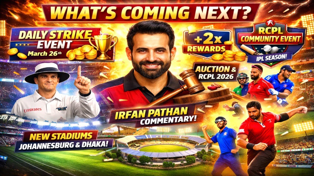 𝗡𝗲𝘄 𝗨𝗽𝗱𝗮𝘁𝗲 𝗥𝗲𝗮𝗹 𝗖𝗿𝗶𝗰𝗸𝗲𝘁 𝟮𝟰 𝗖𝗼𝗺𝗶𝗻𝗴 𝗦𝗼𝗼𝗼𝗼𝗻! 𝗡𝗲𝘄 𝗦𝘁𝗮𝗱𝗶𝘂𝗺 𝗕𝗼𝘄𝗹𝗶𝗻𝗴 𝗔𝗰𝘁𝗶𝗼𝗻𝘀 𝗮𝗻𝗱 𝗠𝗼𝗿𝗲..#realcricket