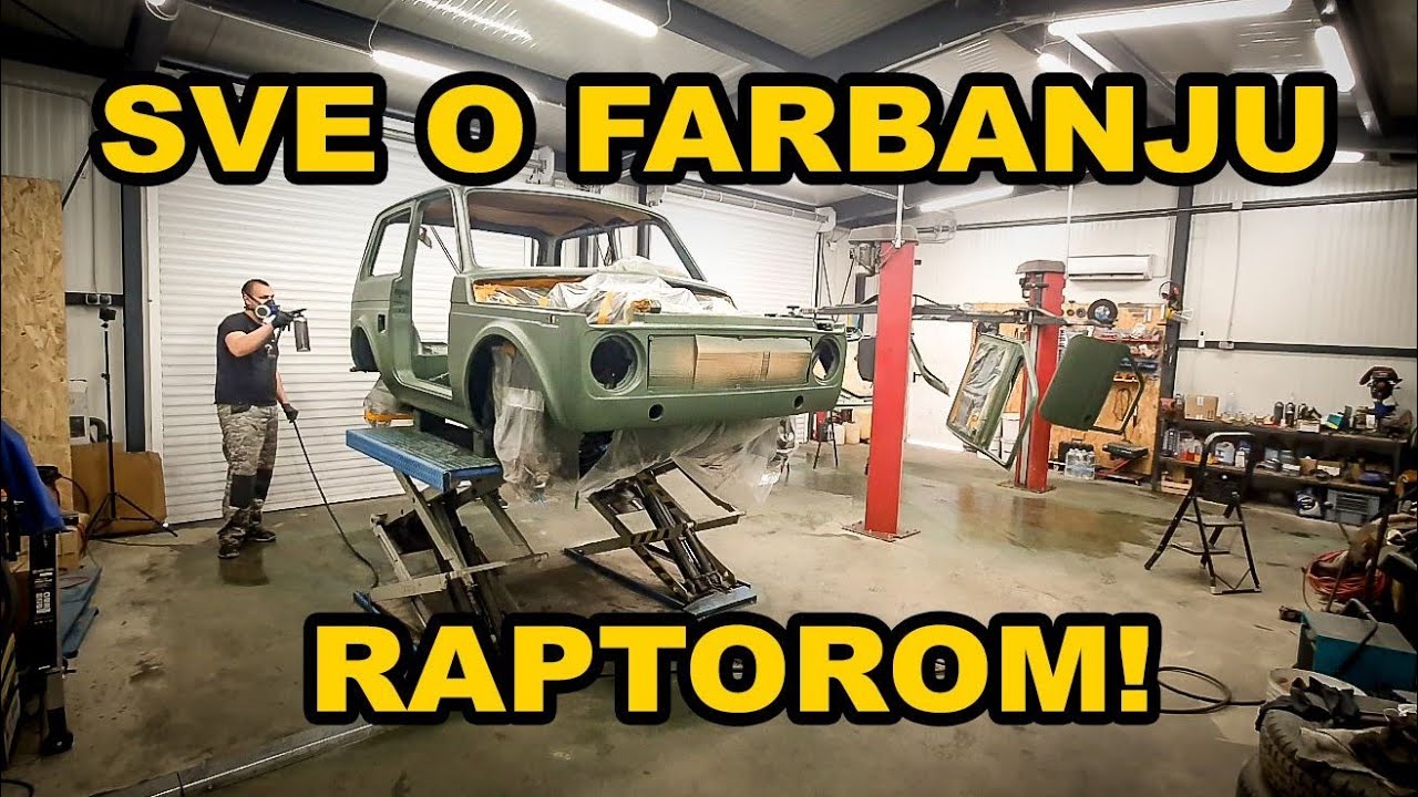 Kompletan Proces: Priprema Radione i Farbanje Auta s Raptorom  // Lada Niva Projekt