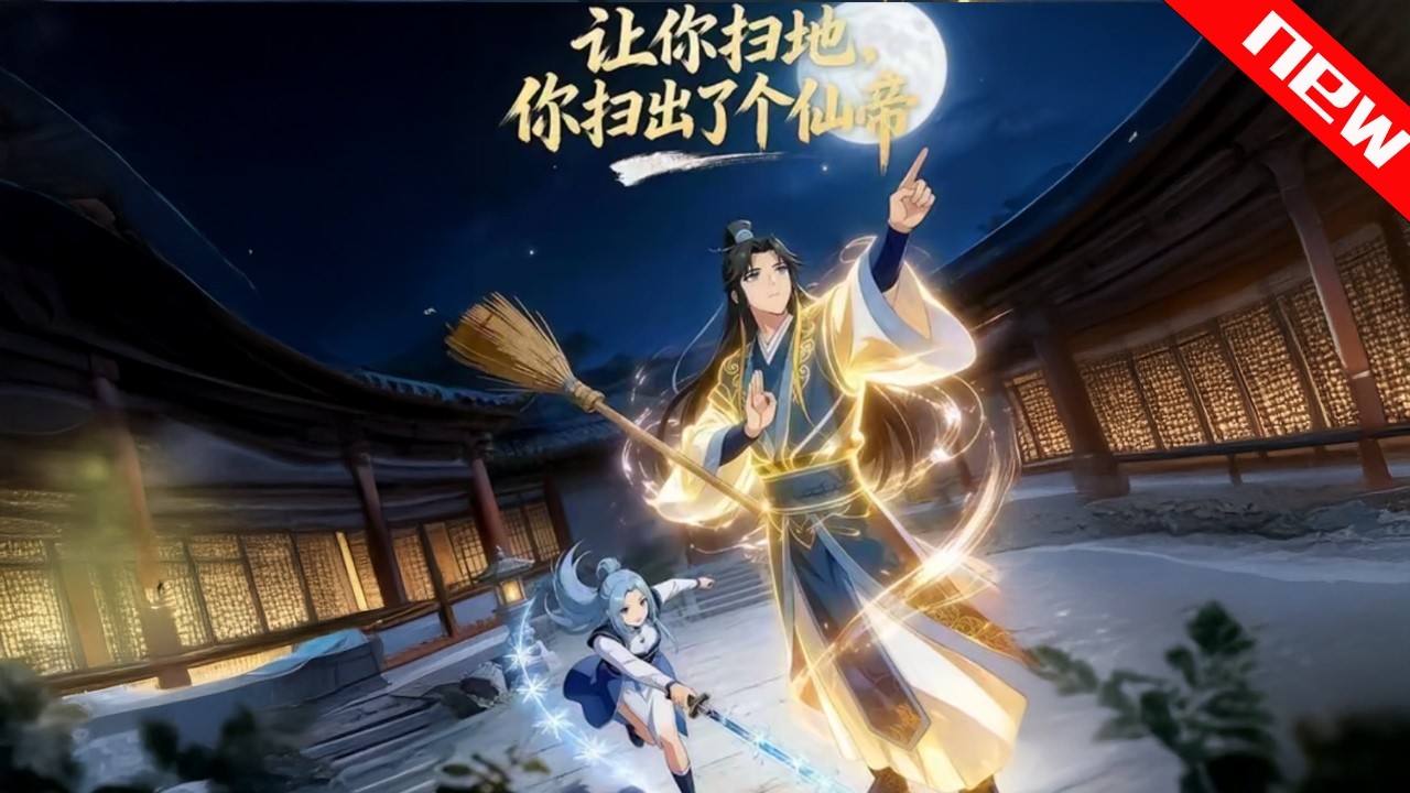 💕💕《让你扫地，你扫出了个仙帝》废柴杂役幻想成真，言出法随碾压仙界，精神病竟成最强仙帝！ #追光动漫社 #穿越 #動漫 #逆袭 #搞笑