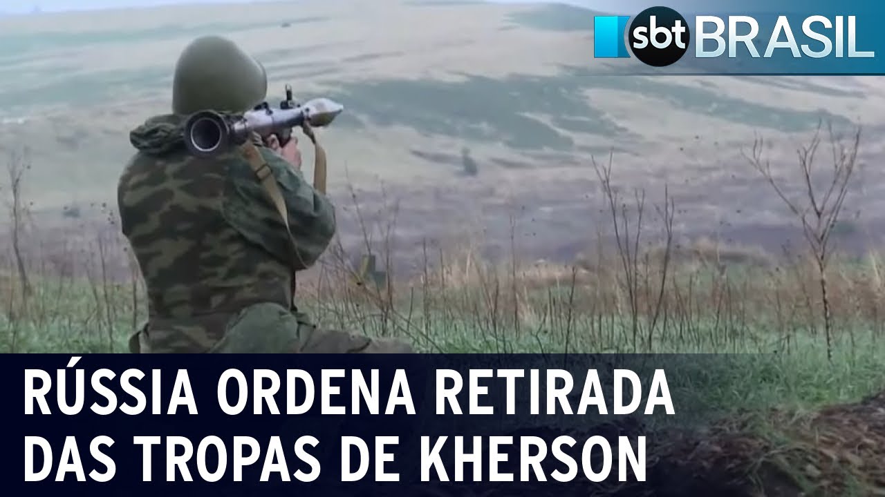Rússia ordena retirada das tropas de Kherson | SBT Brasil (09/11/22)