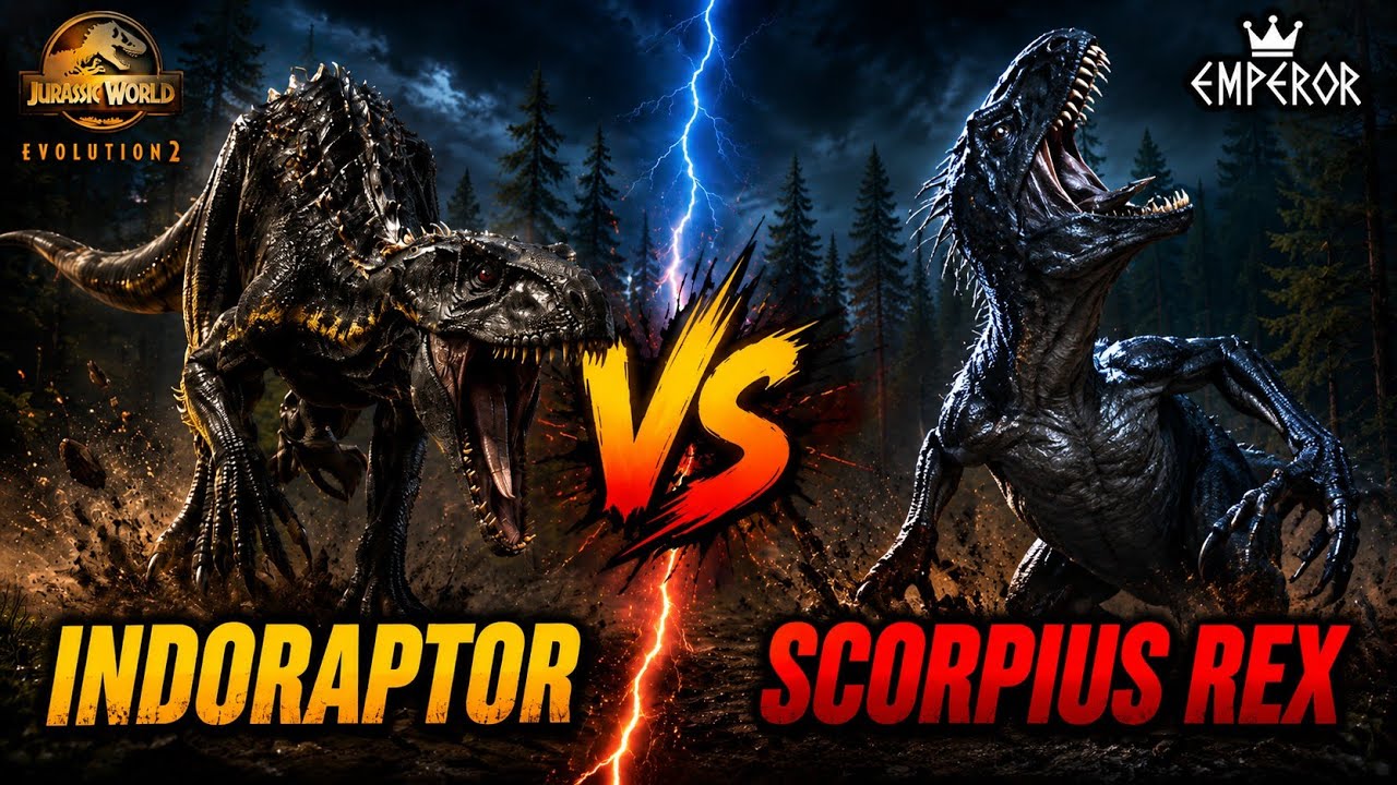 Jurassic World Evolution 2 | INDORAPTOR VS SPORPIUS REX | Luta de Dinos #10