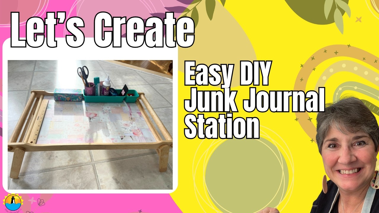DIY Junk Journal Tray Station | Easy Step by Step Setup