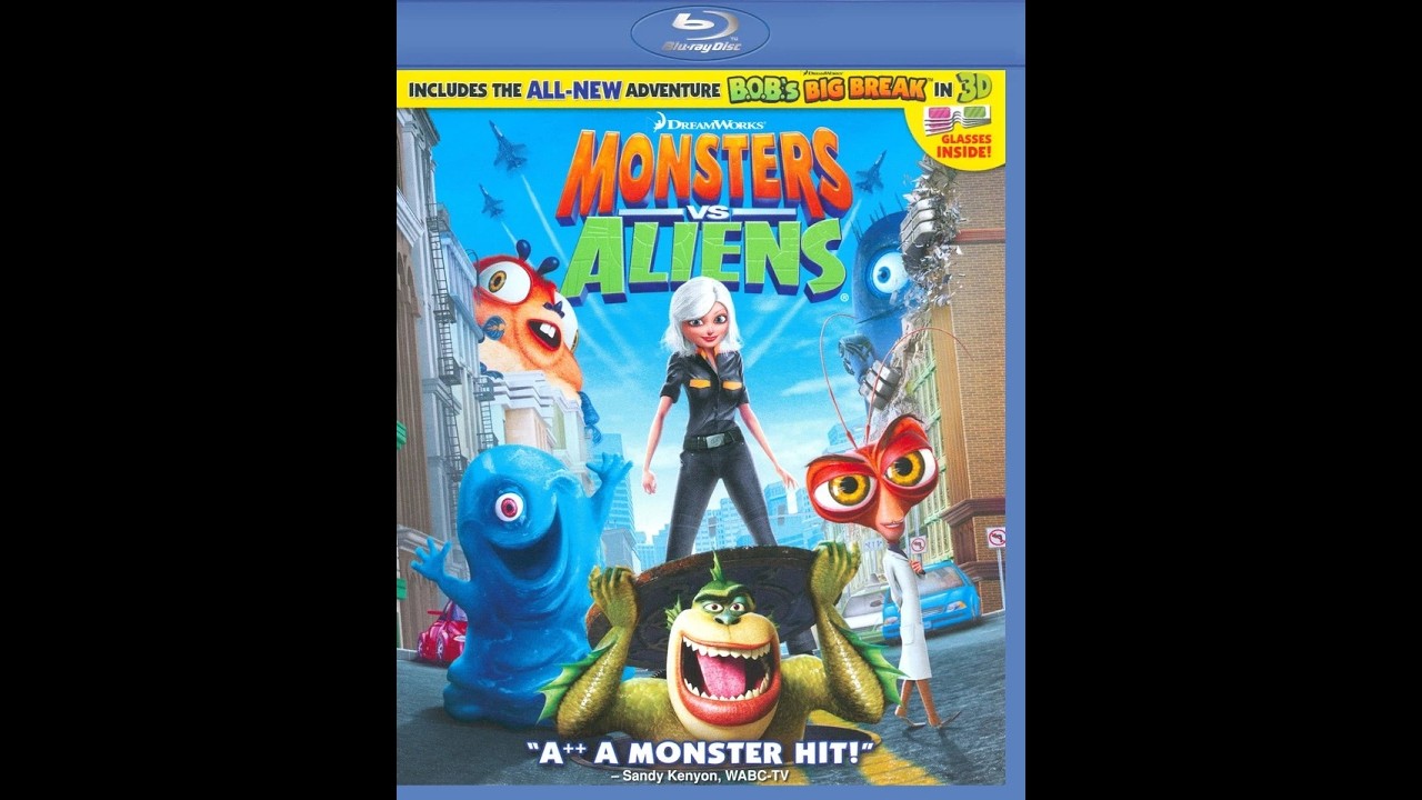 Opening to Monsters vs. Aliens 2009 Blu-ray 