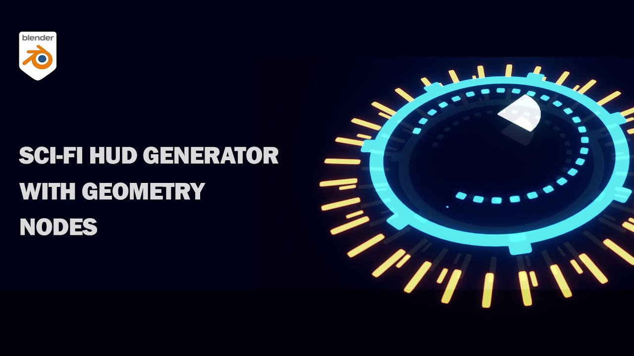 SCI-FI HUD Generator With Geometry Nodes (BLENDER TUTORIAL)