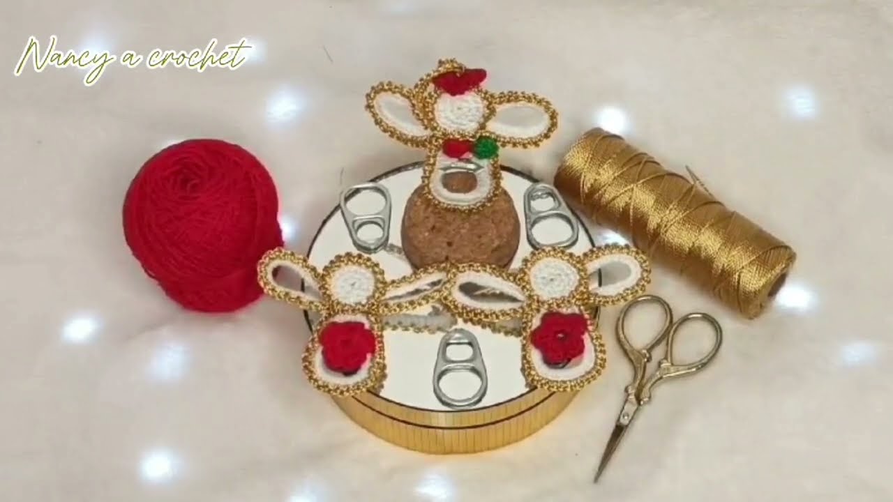 ANGELITOS TEJIDOS USANDO MIS ANILLITAS DE LATAS 💫