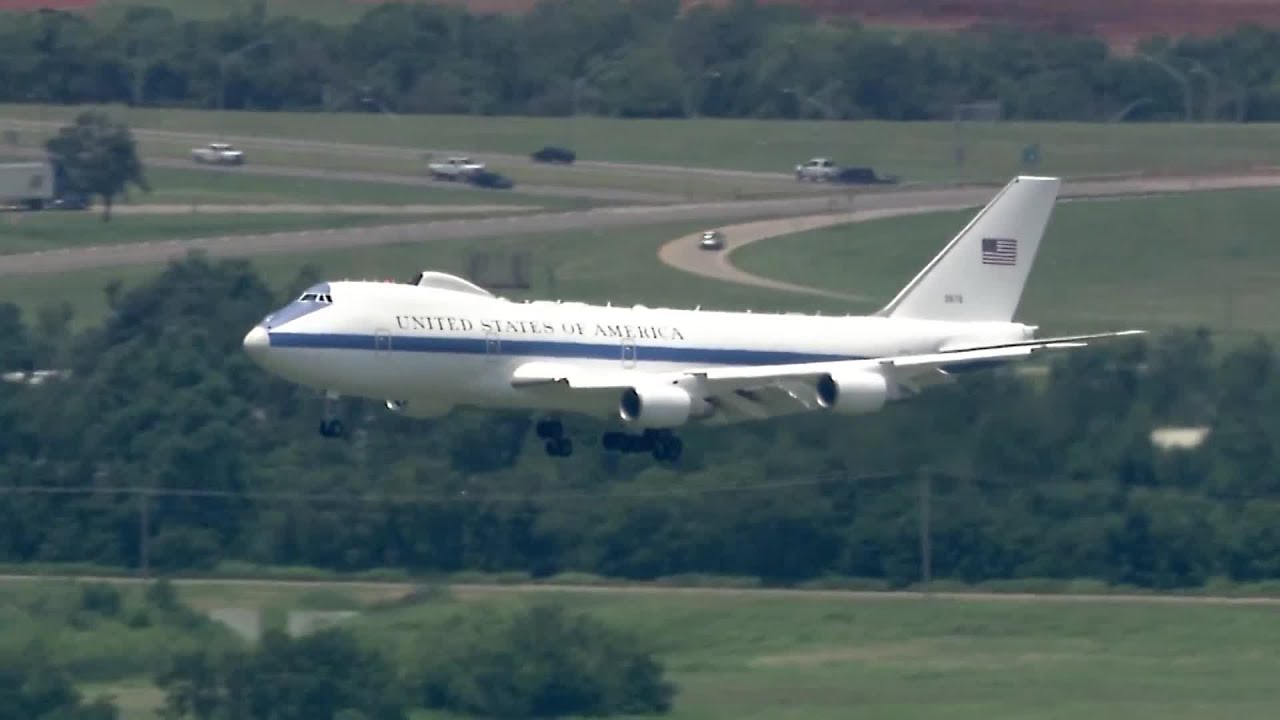 'Doomsday plane' makes landing at Oklahoma's Will Rogers airport
