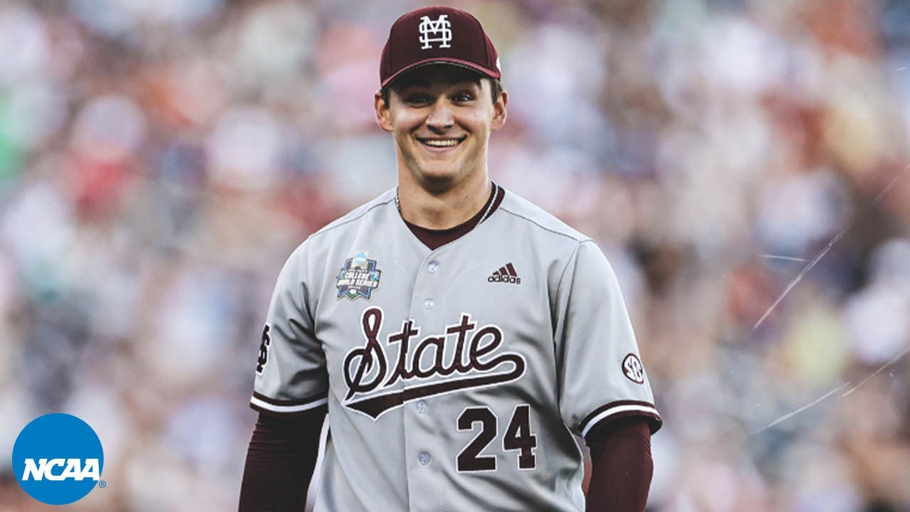 Will Bednar strikes out 15 in Mississippi State's CWS win over Texas