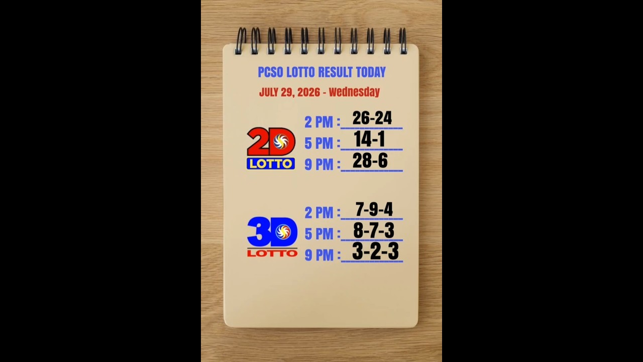 Lotto Result Today 9pm Draw July 29, 2026 PCSO #lotto #lottoresulttoday #lottoresulttoday9pm