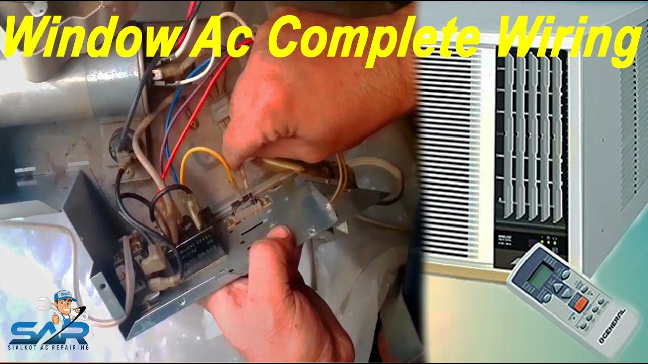 Window Ac Complete Wiring | Compressor, Fan Motor, Selector Switch, Combine Capacitor All Wiring