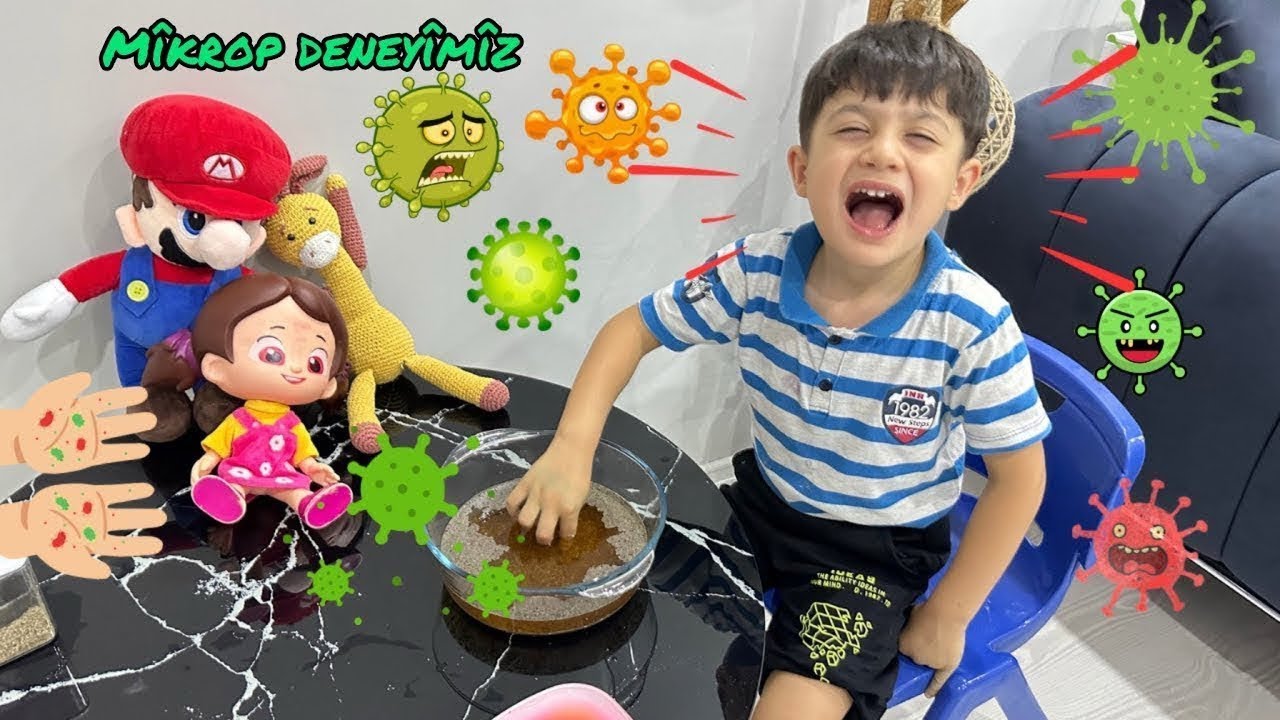 OLAMAZ ‼️ HER YERDE MİKROPLAR VAR POYRAZ! HEMEN MİKROP DENEYİ YAPMALIYIZ