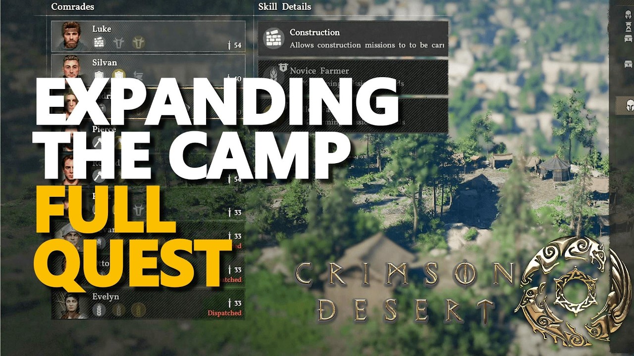 Expanding the Camp FULL QUEST Crimson Desert