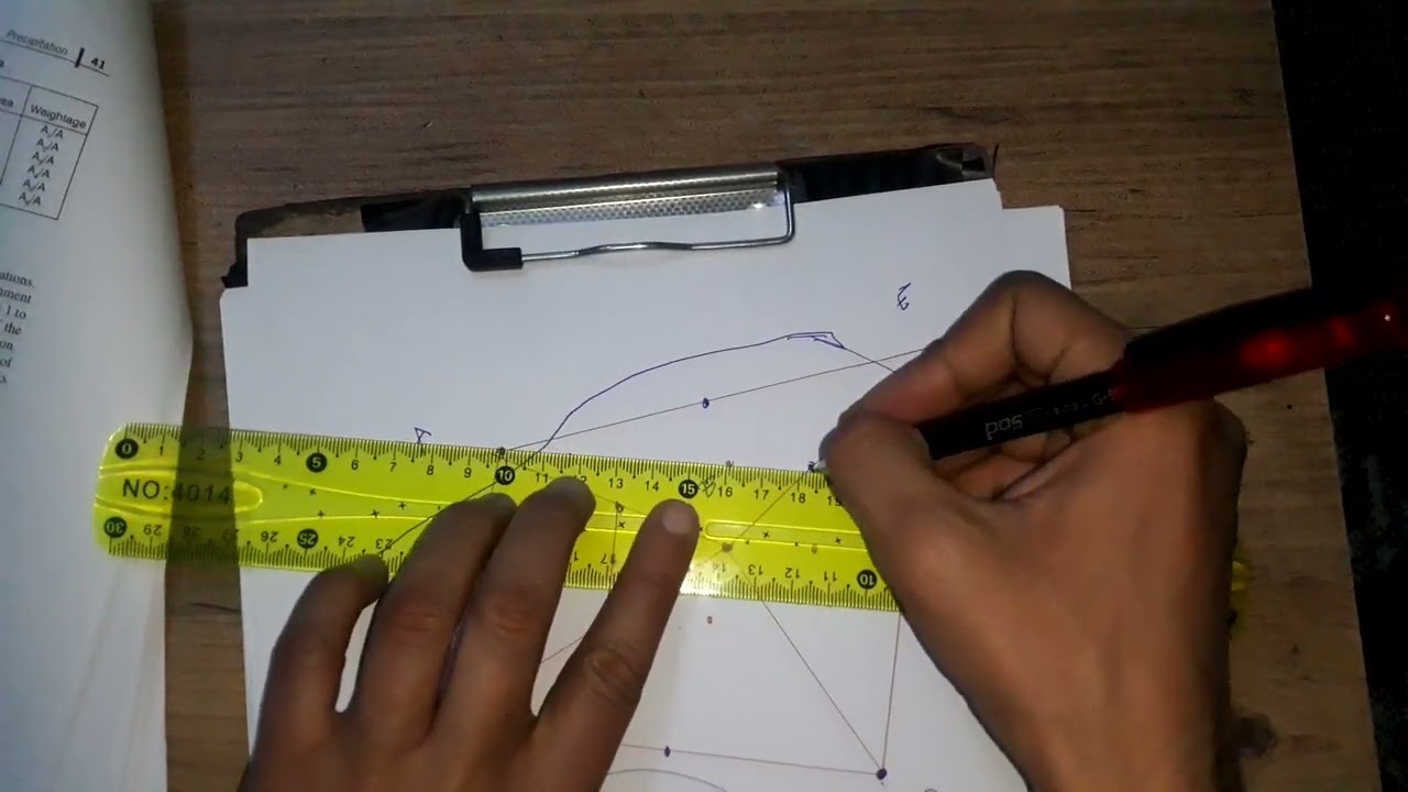 الهيدروجيا الهندسية محطات المياه حساب معدل سقوط الأمطار