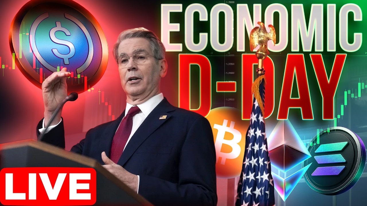 Economic D-Day LIVE🔴U.S. Treasury Pump vs Crypto Market🔥