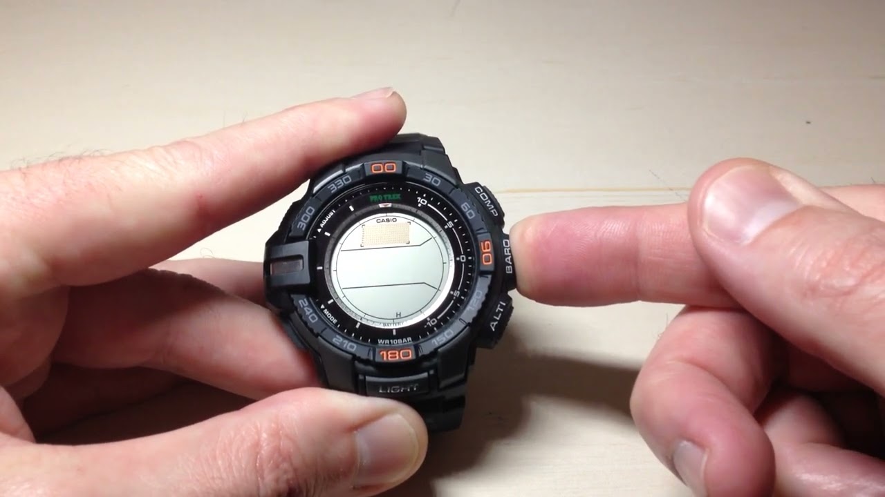 Casio Pro Trek (PRG-270): основы режима барометра