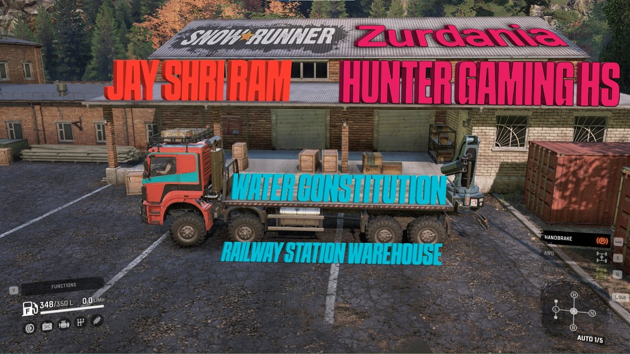 SNOW RUNNER ZURDANIA P1 Water Constitution LIVE game #snowrunner #bestlive