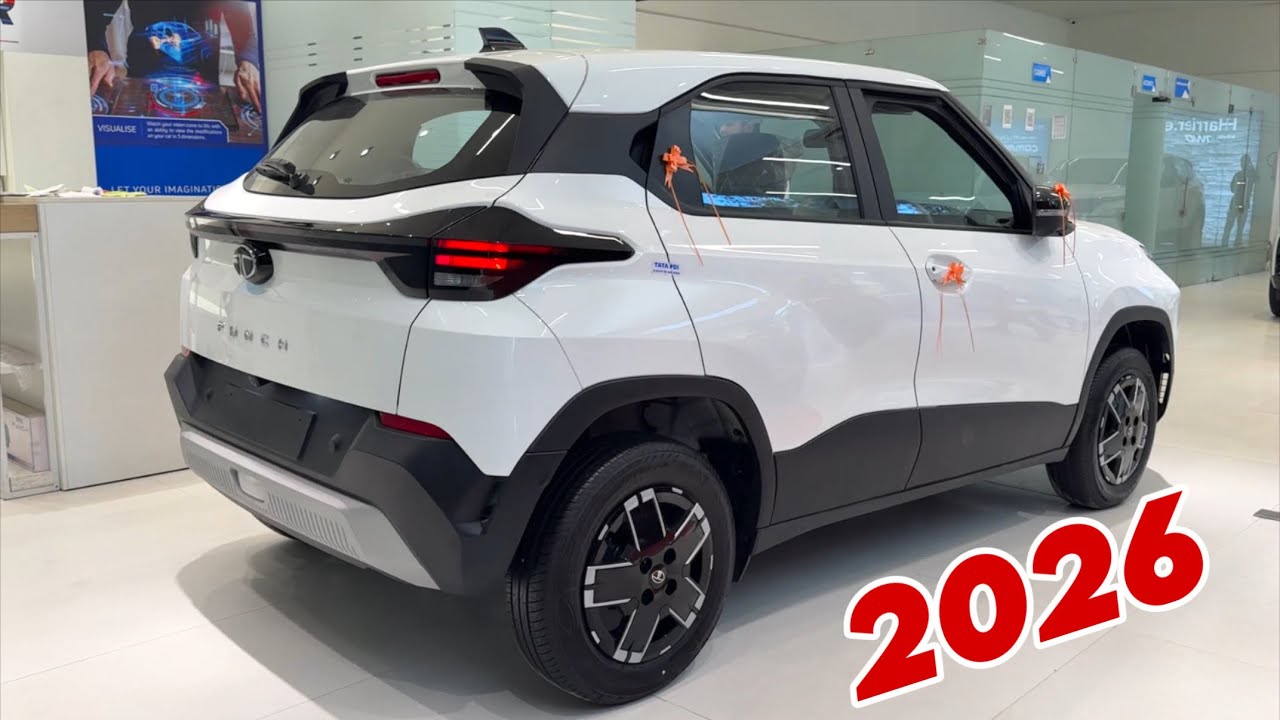 2026 New TATA PUNCH ADVENTURE || PUNCH 2026 White Mid Variant Updated Model