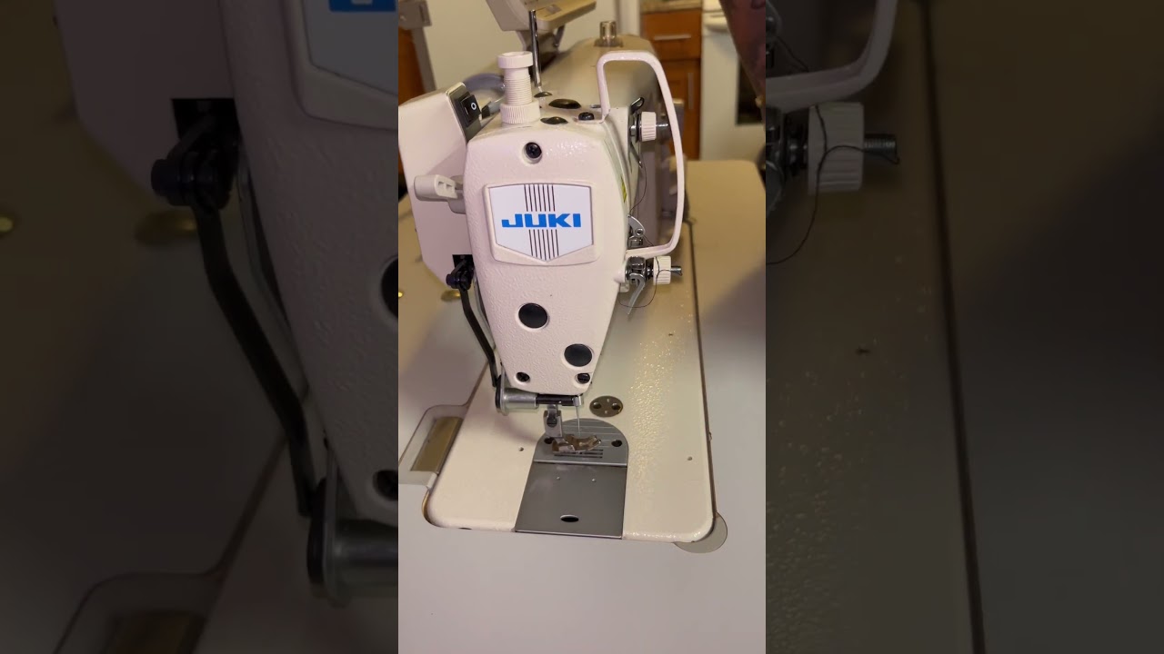 Found this juki DDL 8700 7 brand new after 5 years in storage #juki #sewingmachine #wovenlabels