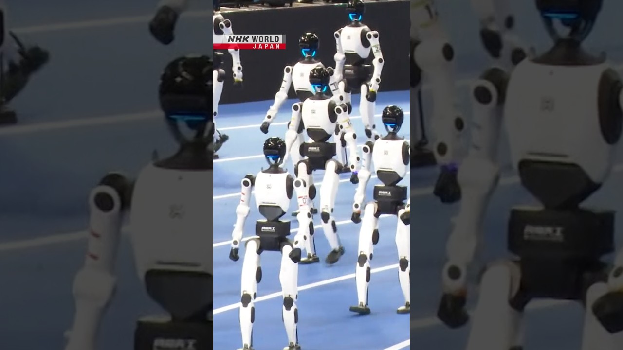 Humanoid robots fight for sports gloryーNHK WORLD-JAPAN NEWS #shorts