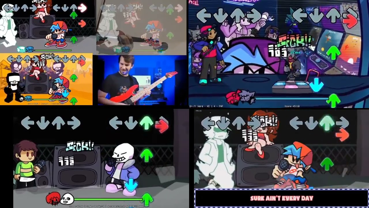 (FNF) Release but its A Mashup 7 versions.