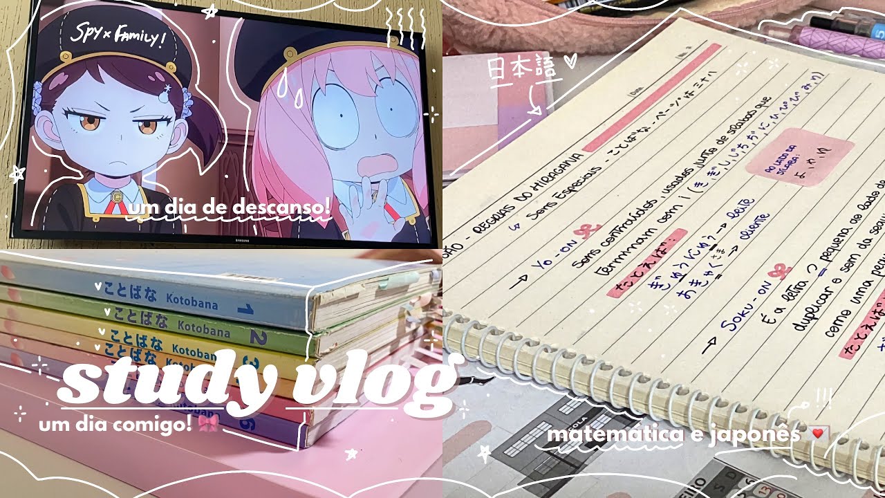 study vlog 🍡 | um dia comigo em casa + estudando japon&ecirc;s 📓