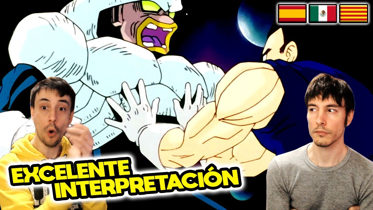 ESPAÑOLES REACCIONAN A DRAGON BALL LATINO VS ESPAÑOL 💥VEGETA DERROTA A PUI PUI💥