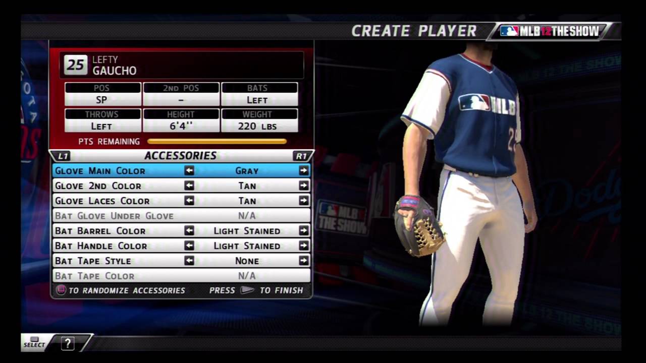 MLB 12 The Show RTTS Ep. 1 Creating ft. Lefty Gaucho