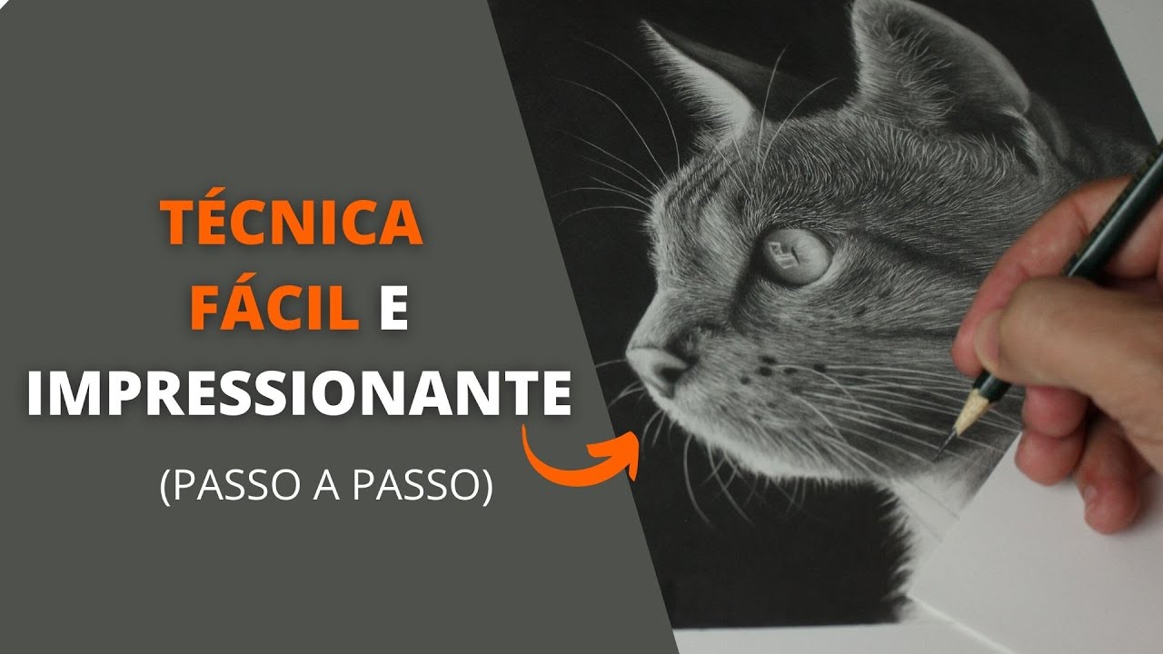 Como DESENHAR UM GATO passo a passo | Pêlos de animais |