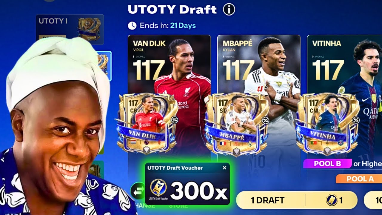Удача UTOTY просто невероятная! 🔥 Открываем 300 ваучеров и наборов Ginga Packs | FC Mobile