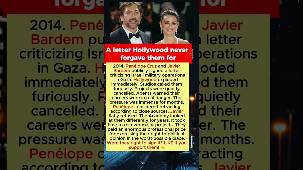 The Political Scandal That Almost Destroyed Pen&eacute;lope and Javier's Hollywood Careers