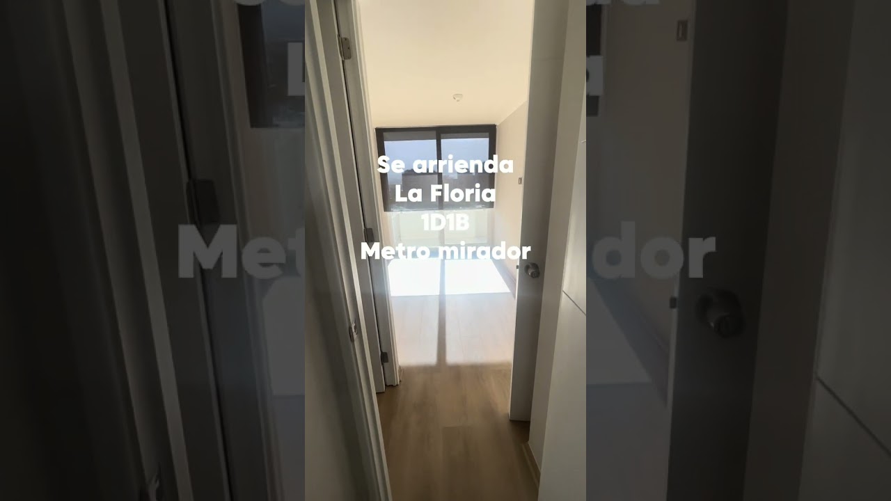Se Arrienda Depto en La Florida -  Metro Mirador - 1 D 1B 