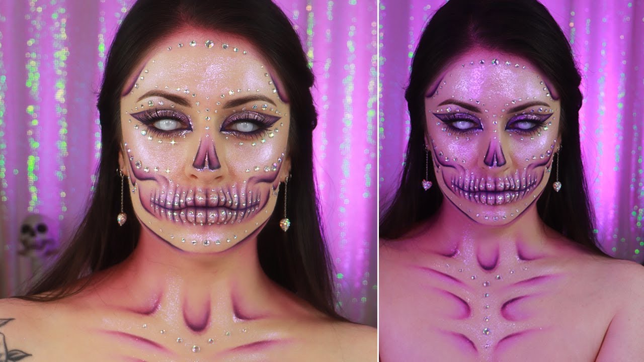 RHINESTONE GLAM SKULL and of course it's purple