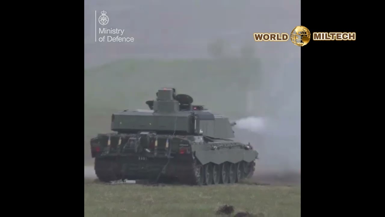 Challenger 3 tank test firing British MoD
