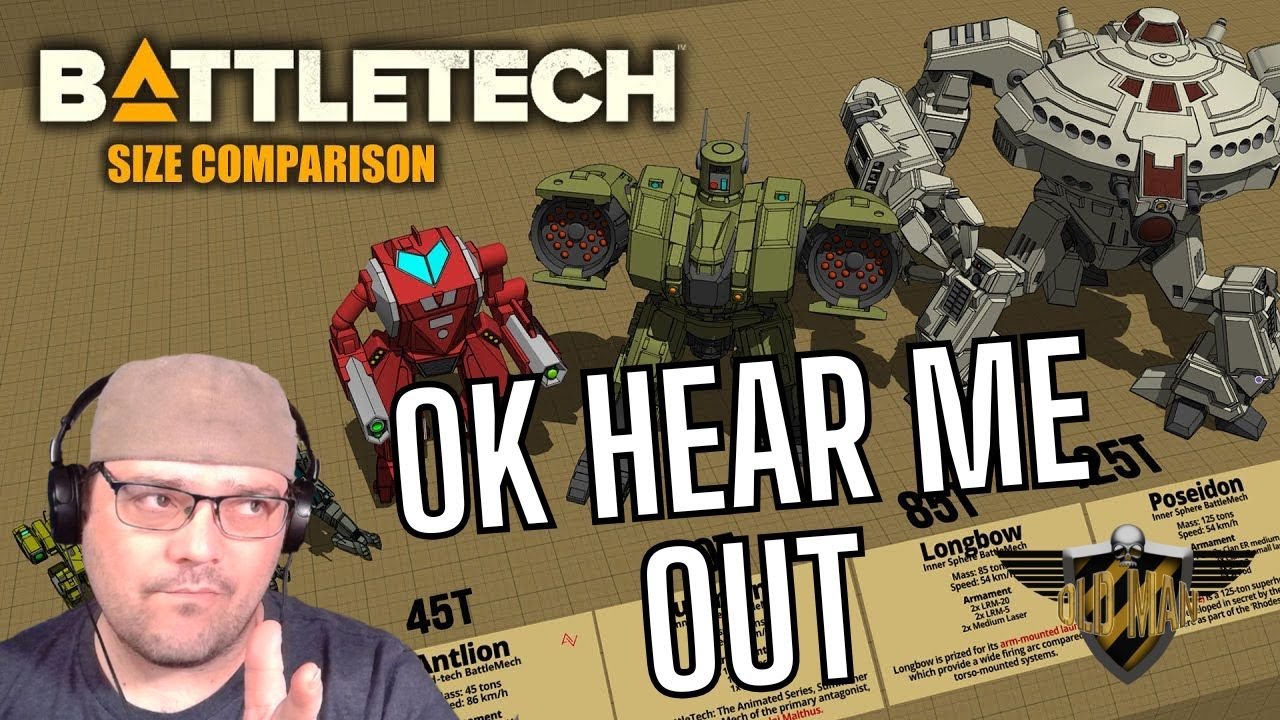 Don't Judge my Tastes! BattleTech Size Comparison from AmazingViz