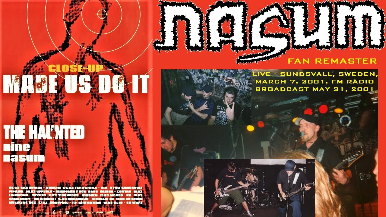 Nasum - Live in Sundsvall 2001 - Soundboard FM Broadcast - Fan Remaster
