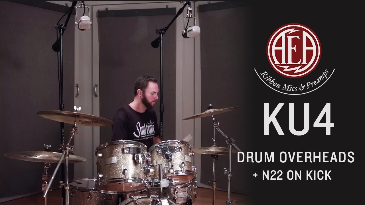 AEA KU4 Drum Overheads + N22 Kick Drum - Listening Library